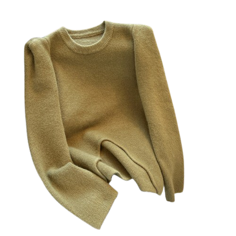 Soft Glutinous Raccoon Velvet Round Neck Sweater Female