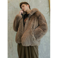 Trendy Fox Fur Coat
