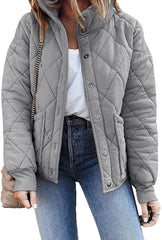 Women's Quilted Jacket Long Sleeve