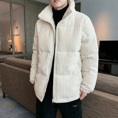 Corduroy Jacket Men Winter Thickening