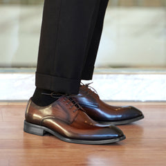 Wood Grain Pattern Men's Fashion Shoes