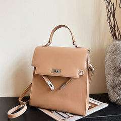 Vintage Buckle Backpack Multifunctional Bag