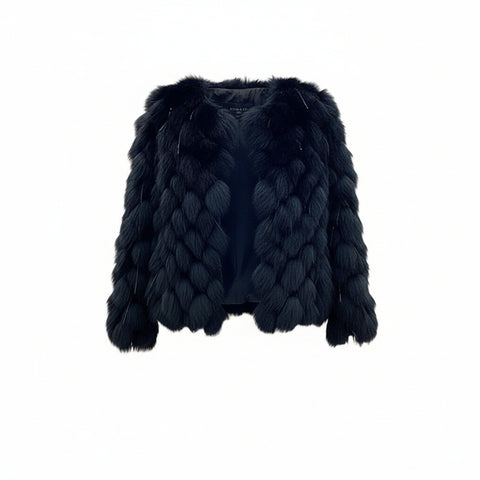 Fox Fur Fur Coat Female Short Tassel Thicken Coat