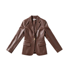Women's Slim Skinny Leather Jacket