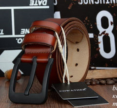 Male pin buckle belt