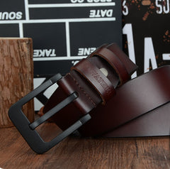Male pin buckle belt