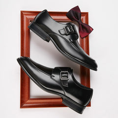 British Style Buckle Shoes Men