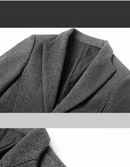 Autumn And Winter Woolen Trench Coat Men