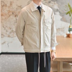 Caramel Multi-pocket Casual Jacket