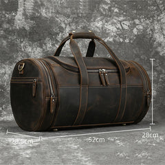 Men's Real Horse Leather Duffel Bag