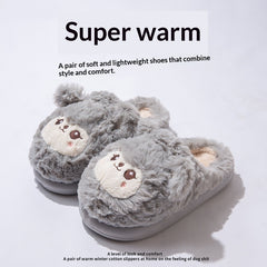 Non-slip Warm And Thick-soled Plush Slippers
