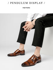 Men's Leather British Style Business Shoes