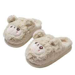 Non-slip Warm And Thick-soled Plush Slippers