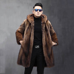 Men's Long Mink Coat