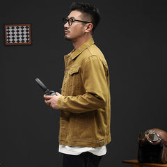 Loose-Fit Plus-Size Denim Jacket For Men
