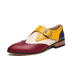 Men's Colour Leather Shoes Fashion Trend