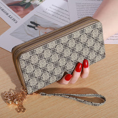 Casual Double Zip Large-capacity Wallet