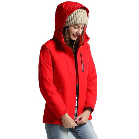 Men Women Winter Thick USB Heating Cotton Jacket