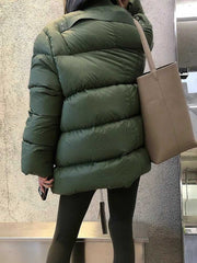 Collarless Cotton Coat Jacket Women