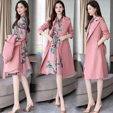 Slim trench coat