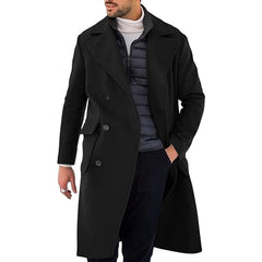 Thickened Long Section Double Breasted Coat
