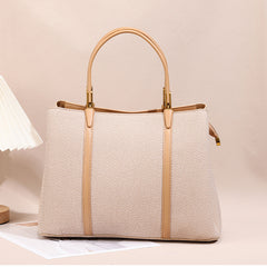 Sophisticated Womens Commuter Bag Spacious Solid-color Tote With A Light-luxury Premium Texture