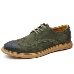 Leather Low Top Breathable Men's Shoes