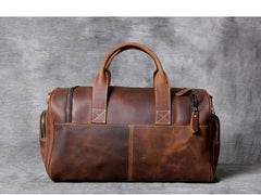 Leather big travel bag