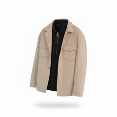 Men's Short Loose Suede Jacket
