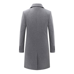 Double breasted woolen coat