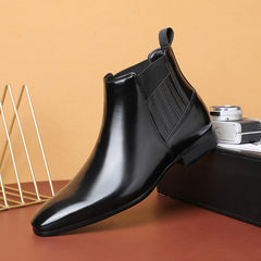 Pointed Toe Chelsea-style Men Fashion Shoes