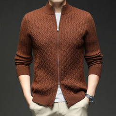 Fashion Autumn New Zipper Collar Sweater Men