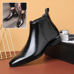 Pointed Toe Chelsea-style Men Fashion Shoes