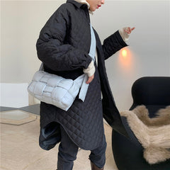 Quilted Cotton Coat Loose And Thin Mid-length Jacket