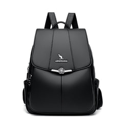 New Women's Backpack PU Soft Leather
