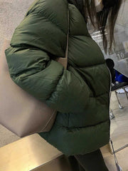 Collarless Cotton Coat Jacket Women