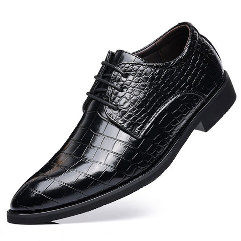 Business Casual Shoes Fish Grain Leather Shoes