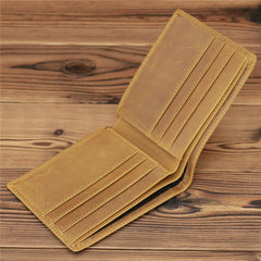 Leather Hand-stitched Short Wallet