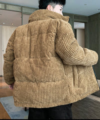 Corduroy Jacket Men Winter Thickening