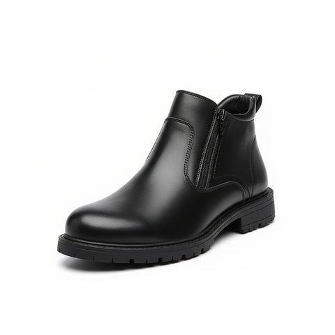 Men's Leather Shoes High-top Leather Casual