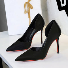 Shallow Mouth Red Bottom High Heels Women