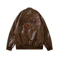 PU Faux Leather Jacket For Men