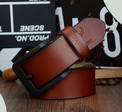 Male pin buckle belt