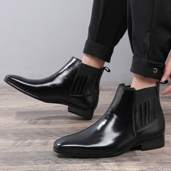 Pointed Toe Chelsea-style Men Fashion Shoes