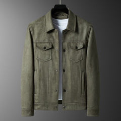 Spring New Suede Jacket For Men