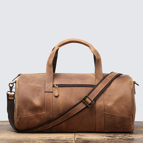 Men's Genuine Leather Travel Bag
