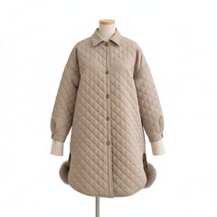 Quilted Cotton Coat Loose And Thin Mid-length Jacket