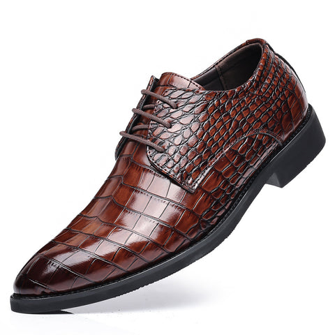 Business Casual Shoes Fish Grain Leather Shoes