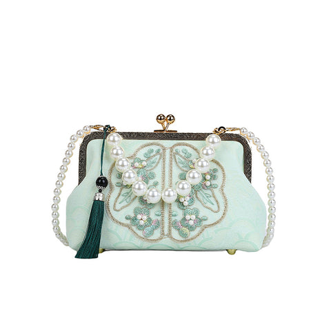 Pearl-embroidered Handbags Shoulder Bags