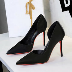Shallow Mouth Red Bottom High Heels Women